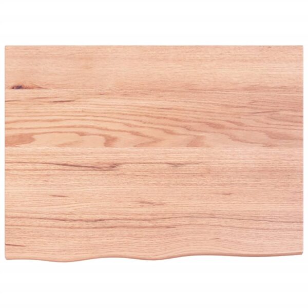 vidaXL Bathroom Countertop Light Brown 31.5"x23.6"x(0.8"-2.4") Treated Solid Wood - Image 3