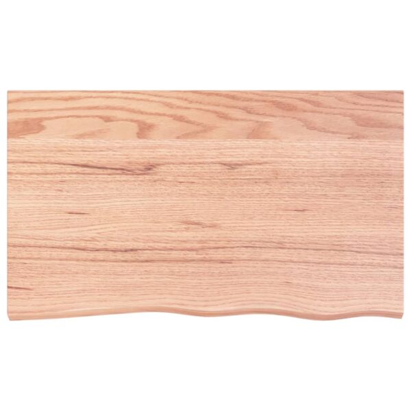 vidaXL Bathroom Countertop Light Brown 39.4"x23.6"x0.8" Treated Solid Wood - Image 3