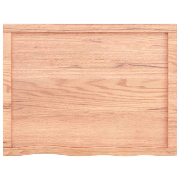 vidaXL Table Top Light Brown 31.5"x23.6"x(0.8"-1.6") Treated Solid Wood Oak - Image 4