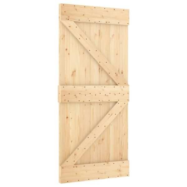 vidaXL Door NARVIK 37.4"x82.7" Solid Wood Pine - Image 2