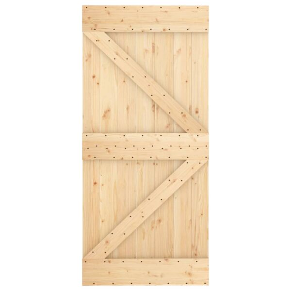 vidaXL Door NARVIK 37.4"x82.7" Solid Wood Pine - Image 5