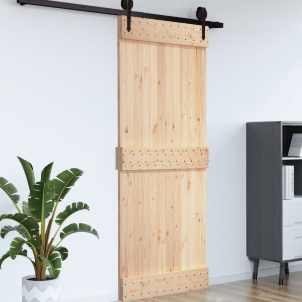 vidaXL Door NARVIK 27.6"x82.7" Solid Wood Pine - Image 4