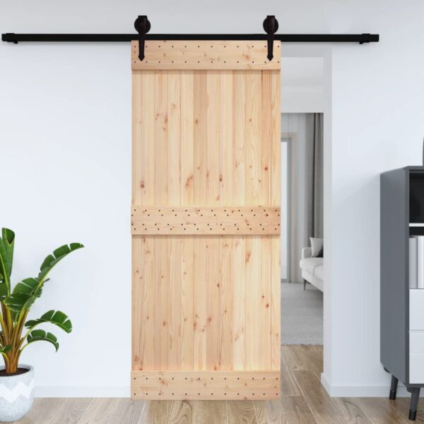 vidaXL Door NARVIK 27.6"x82.7" Solid Wood Pine