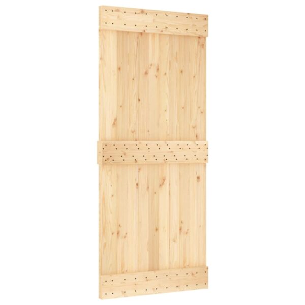 vidaXL Door NARVIK 35.4"x82.7" Solid Wood Pine - Image 2