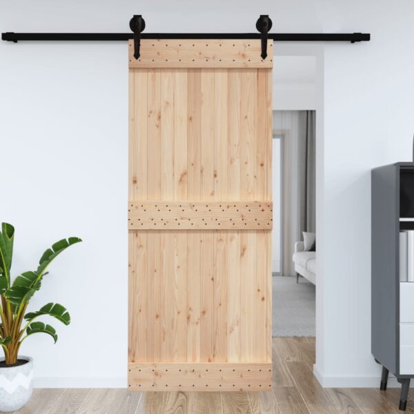 vidaXL Door NARVIK 37.4"x82.7" Solid Wood Pine