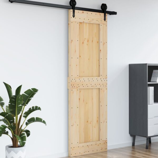 vidaXL Door NARVIK 27.6"x82.7" Solid Wood Pine - Image 4