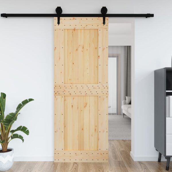 vidaXL Door NARVIK 33.5"x82.7" Solid Wood Pine