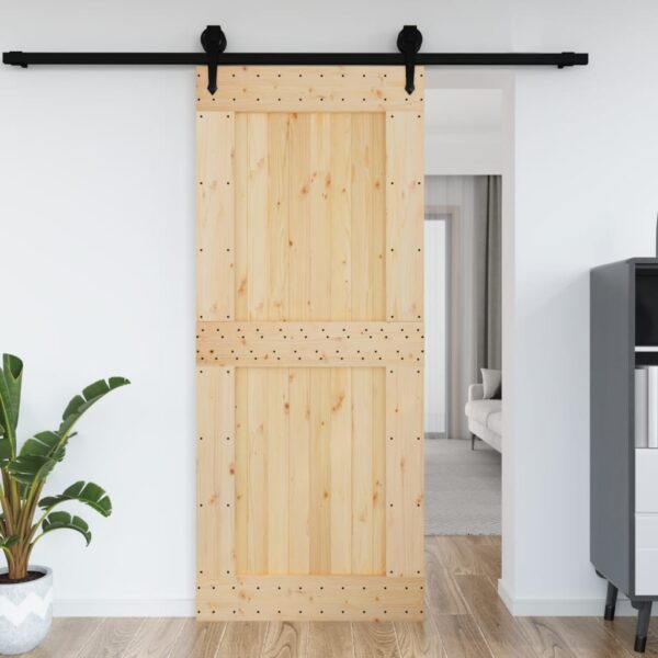 vidaXL Door NARVIK 37.4"x82.7" Solid Wood Pine