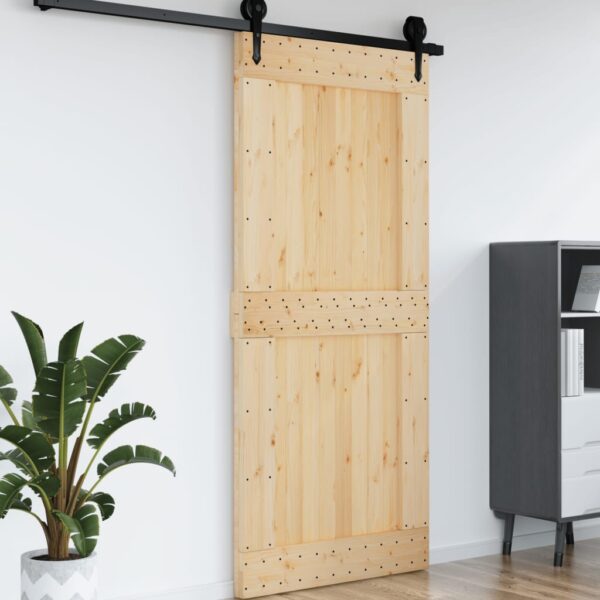 vidaXL Door NARVIK 39.4"x82.7" Solid Wood Pine - Image 4