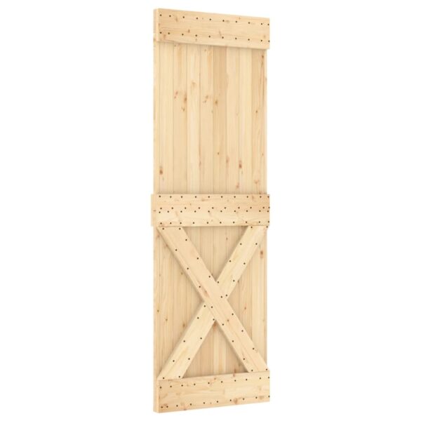 vidaXL Door NARVIK 27.6"x82.7" Solid Wood Pine - Image 2