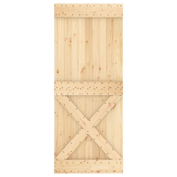 vidaXL Door NARVIK 33.5"x82.7" Solid Wood Pine - Image 5