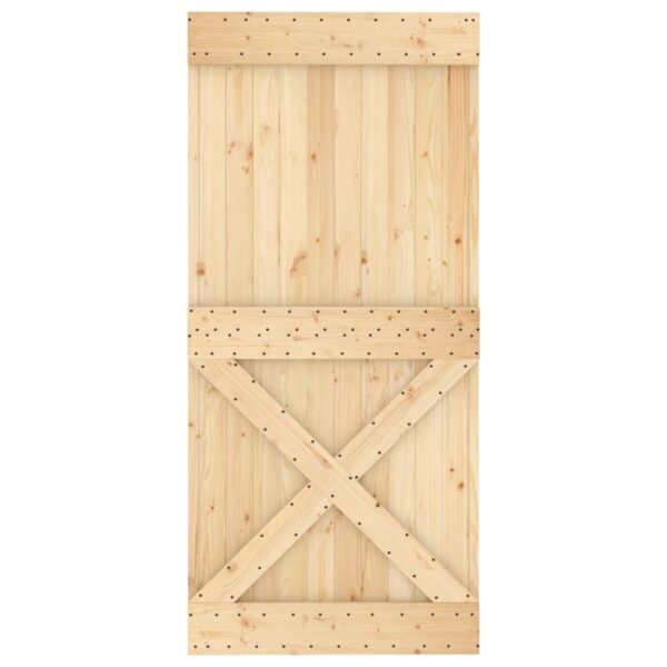 vidaXL Door NARVIK 37.4"x82.7" Solid Wood Pine - Image 5