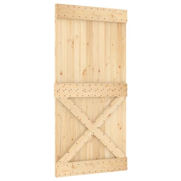 vidaXL Door NARVIK 39.4"x82.7" Solid Wood Pine - Image 2