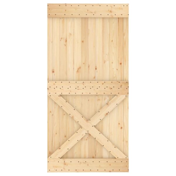 vidaXL Door NARVIK 39.4"x82.7" Solid Wood Pine - Image 5