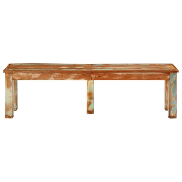 vidaXL Bench 63"x13.8"x18.1" Solid Reclaimed Wood - Image 2