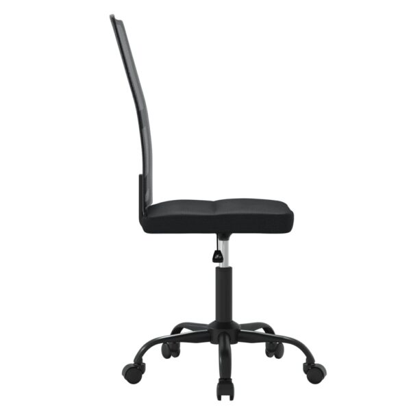 vidaXL Office Chair Black Mesh Fabric - Image 4