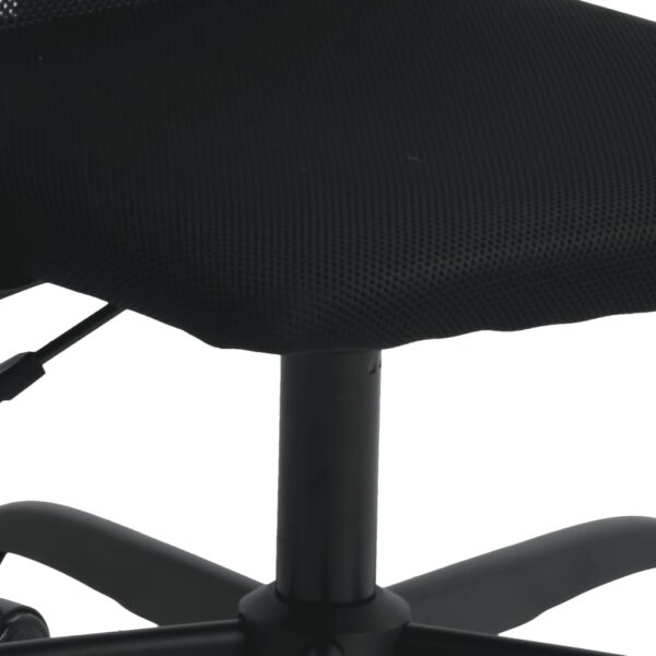 vidaXL Office Chair Black Mesh Fabric and Faux Leather - Image 7