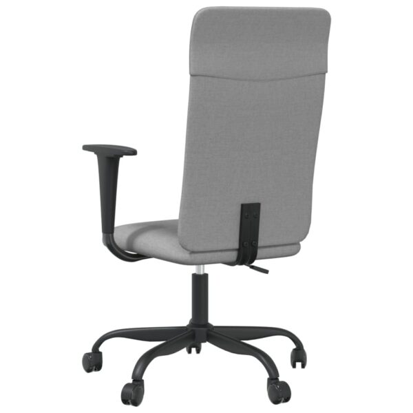 vidaXL Office Chair Light Gray Fabric - Image 5