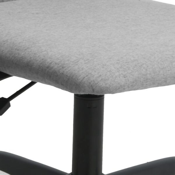 vidaXL Office Chair Light Gray Fabric - Image 7