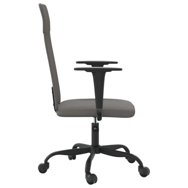 vidaXL Office Chair Dark Gray Fabric - Image 4