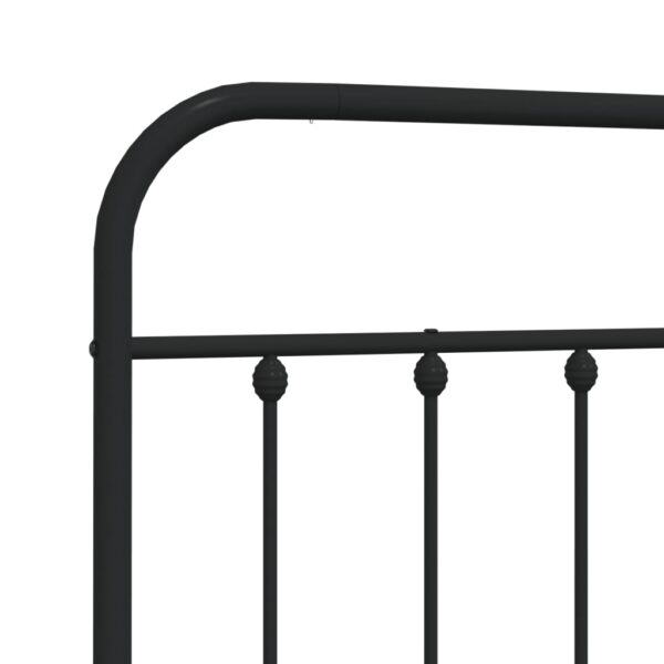 vidaXL Metal Headboard Black 39.4" - Image 6