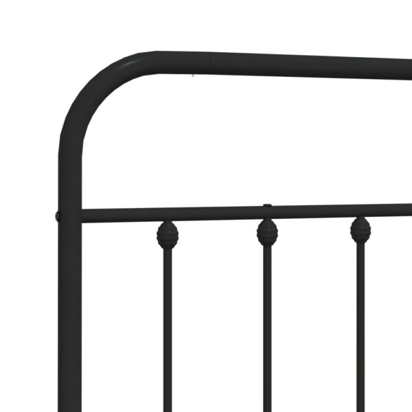 vidaXL Metal Headboard Black 76" - Image 6