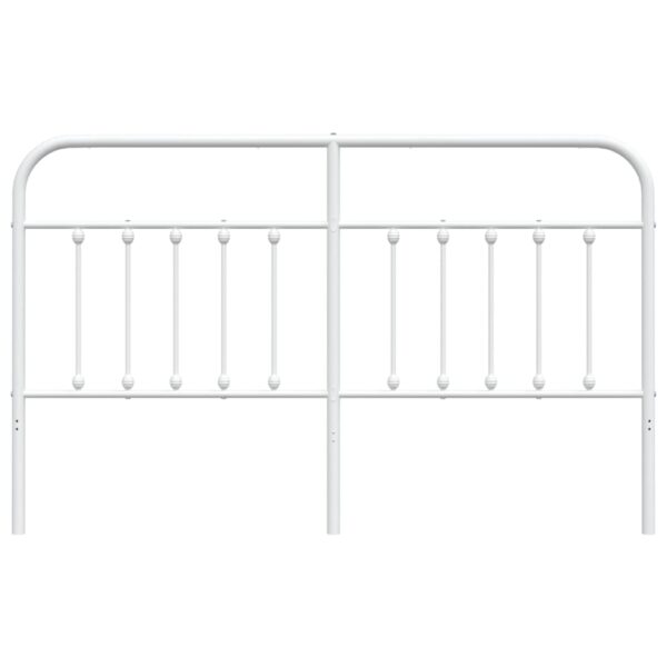 vidaXL Metal Headboard White 70.9" - Image 4