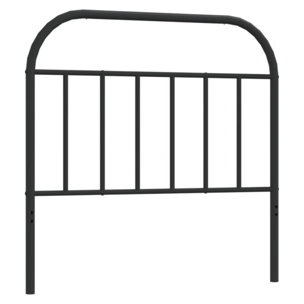 vidaXL Metal Headboard Black 39.4" - Image 2