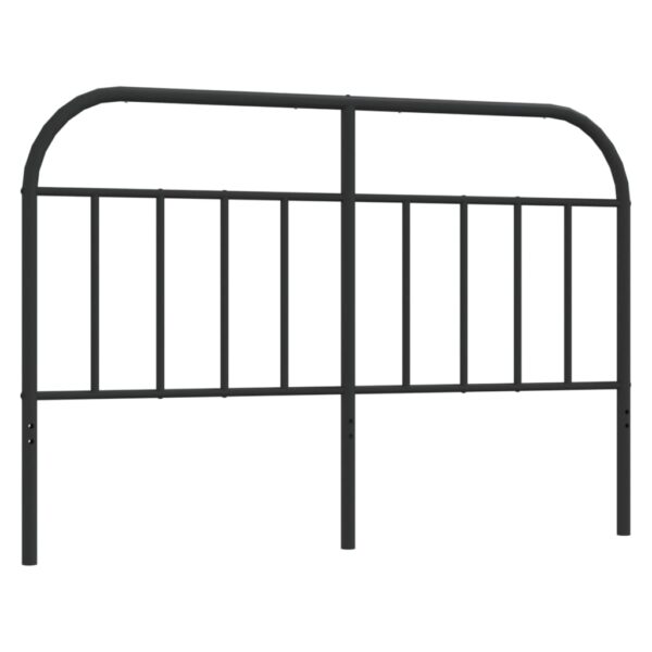 vidaXL Metal Headboard Black 53.1" - Image 2