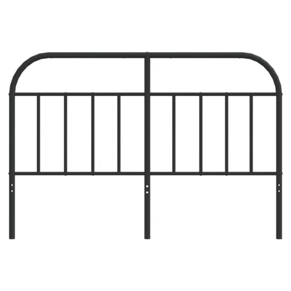 vidaXL Metal Headboard Black 53.1" - Image 4