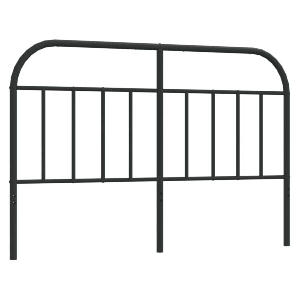 vidaXL Metal Headboard Black 59.1" - Image 2