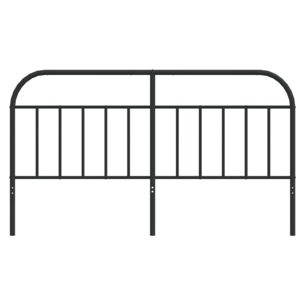 vidaXL Metal Headboard Black 70.9" - Image 4