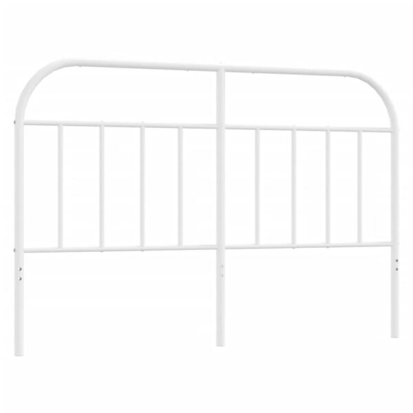 vidaXL Metal Headboard White 53.1" - Image 2