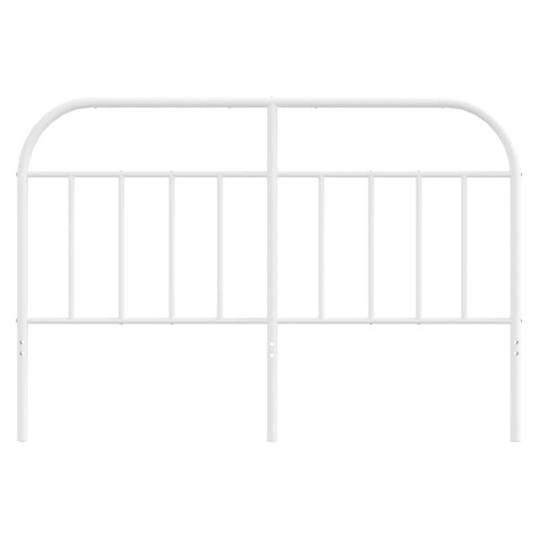 vidaXL Metal Headboard White 53.1" - Image 4