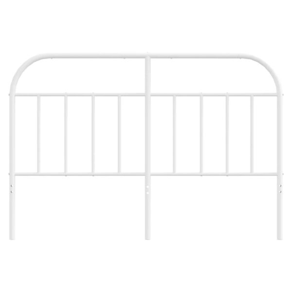 vidaXL Metal Headboard White 59.1" - Image 4