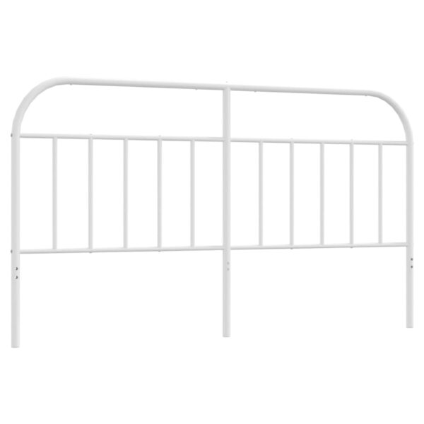 vidaXL Metal Headboard White 70.9" - Image 2