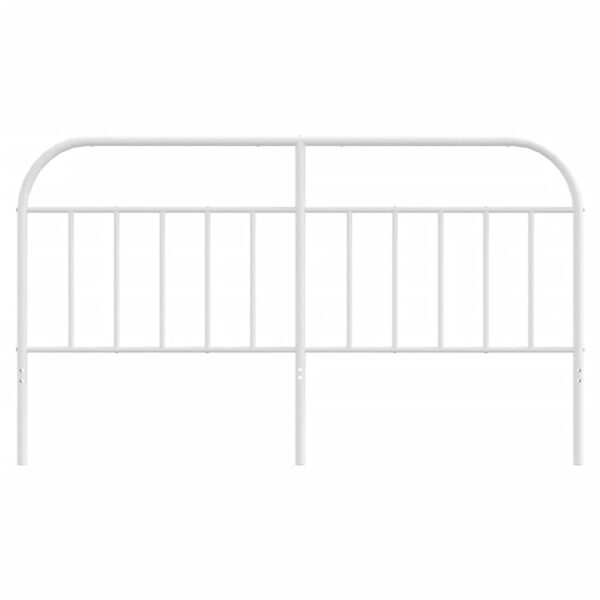 vidaXL Metal Headboard White 70.9" - Image 4