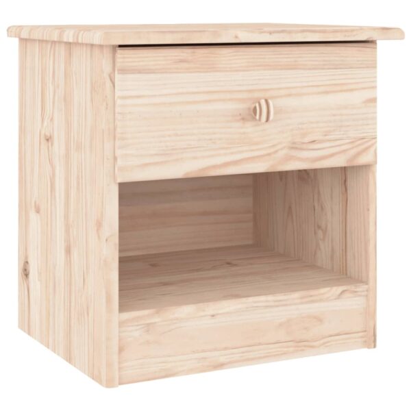 vidaXL Bedside Cabinet ALTA 16.1"x13.8"x16.1" Solid Wood Pine - Image 2