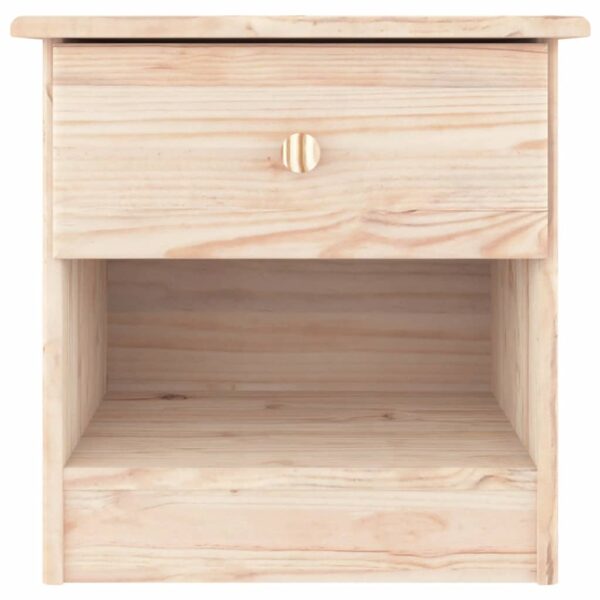 vidaXL Bedside Cabinet ALTA 16.1"x13.8"x16.1" Solid Wood Pine - Image 3