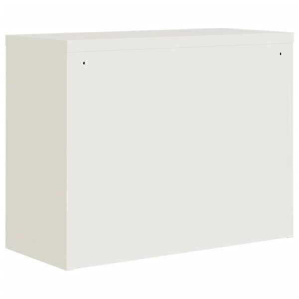 vidaXL File Cabinet White 35.4"x15.7"x27.6" Steel - Image 6