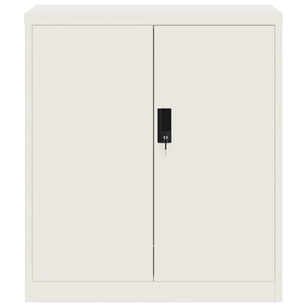 vidaXL File Cabinet White 31.1"x15.7"x35.4" Steel - Image 3