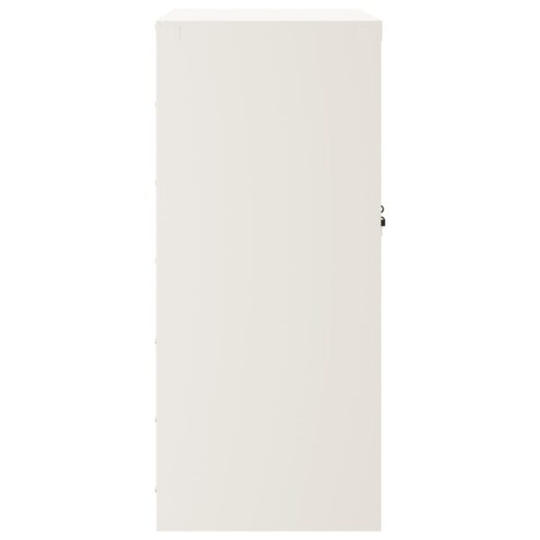 vidaXL File Cabinet White 31.1"x15.7"x35.4" Steel - Image 5