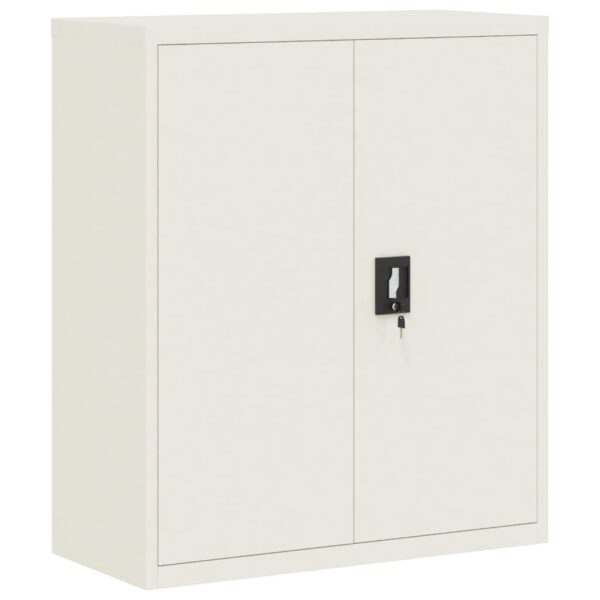 vidaXL File Cabinet White 35.4"x15.7"x41.3" Steel - Image 2