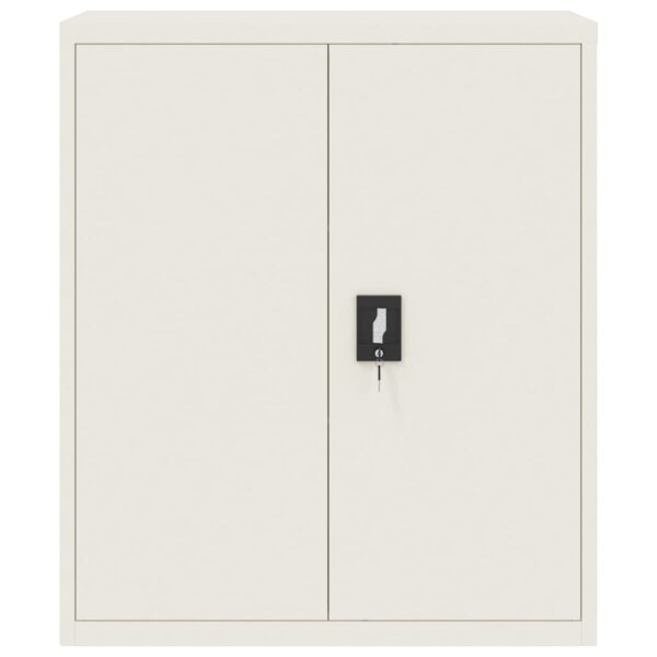 vidaXL File Cabinet White 35.4"x15.7"x41.3" Steel - Image 3