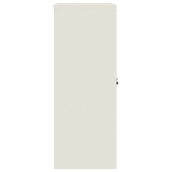 vidaXL File Cabinet White 35.4"x15.7"x41.3" Steel - Image 5