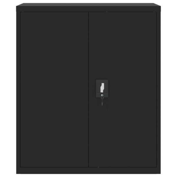 vidaXL File Cabinet Black 35.4"x15.7"x41.3" Steel - Image 3