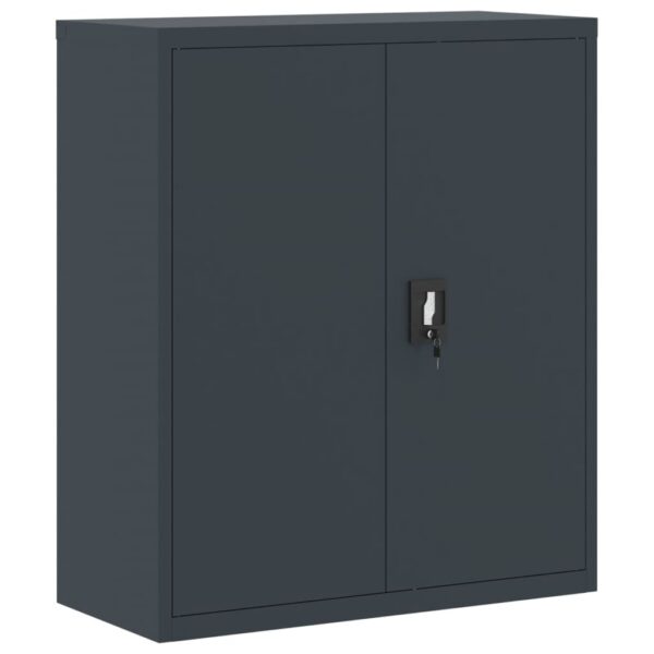 vidaXL File Cabinet Anthracite 35.4"x15.7"x41.3" Steel - Image 2