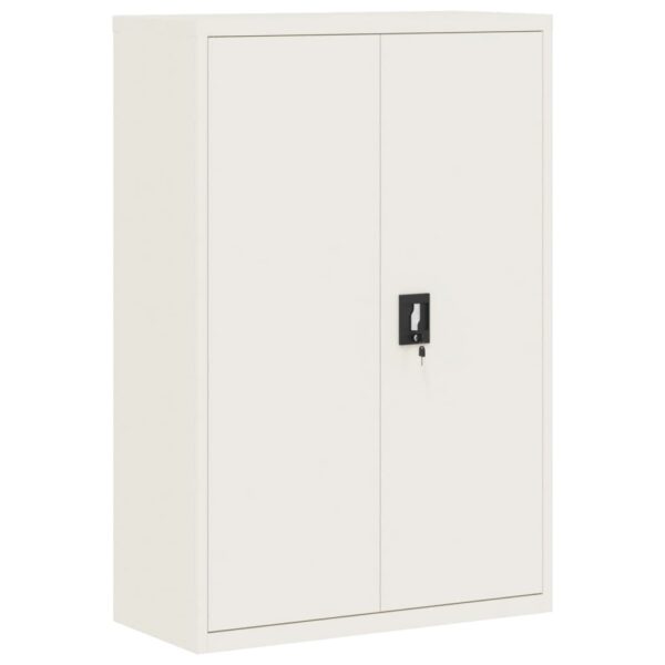 vidaXL File Cabinet White 35.4"x15.7"x55.1" Steel - Image 2