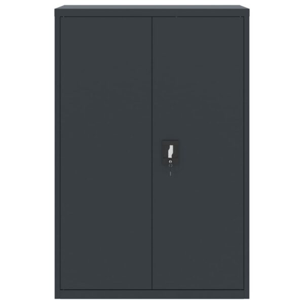 vidaXL File Cabinet Anthracite 35.4"x15.7"x55.1" Steel - Image 3