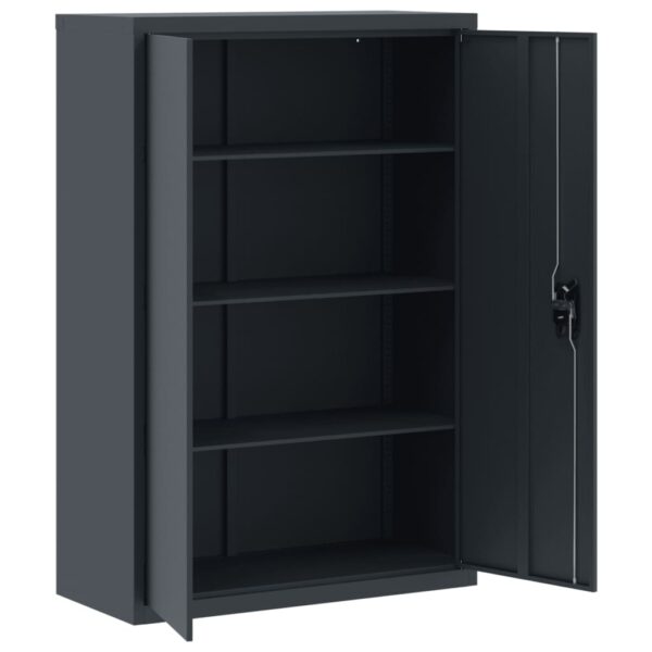 vidaXL File Cabinet Anthracite 35.4"x15.7"x55.1" Steel - Image 4